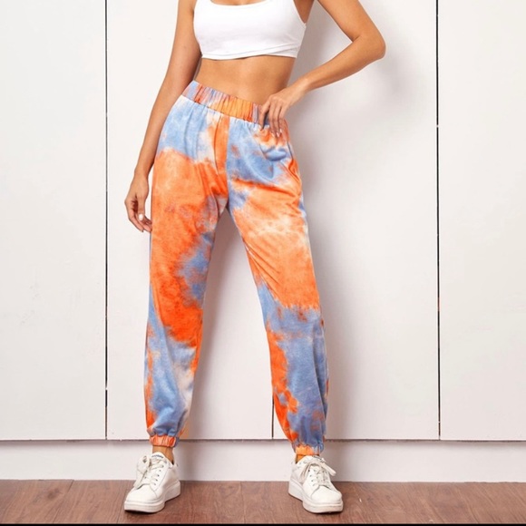 Jolie & Joy tie dye sweat pants with elastic waist - Picture 10 of 11